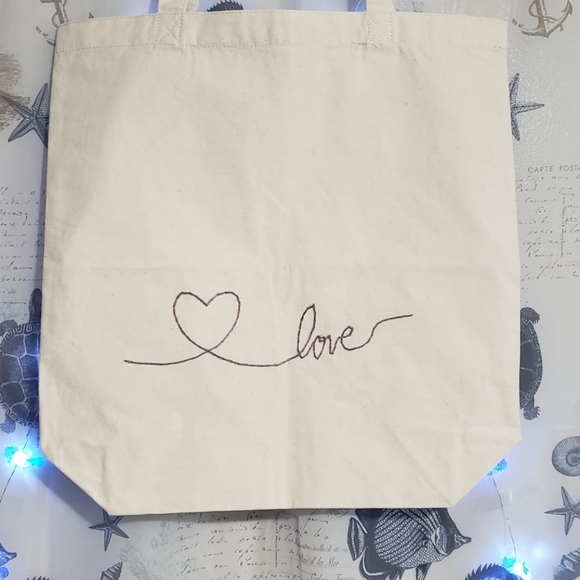 "Love is in the Air" Tote Bag/ designed by local artist Nily - Picture 2 of 2